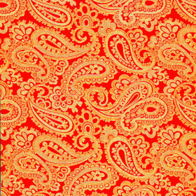 Red/Gold Paisley